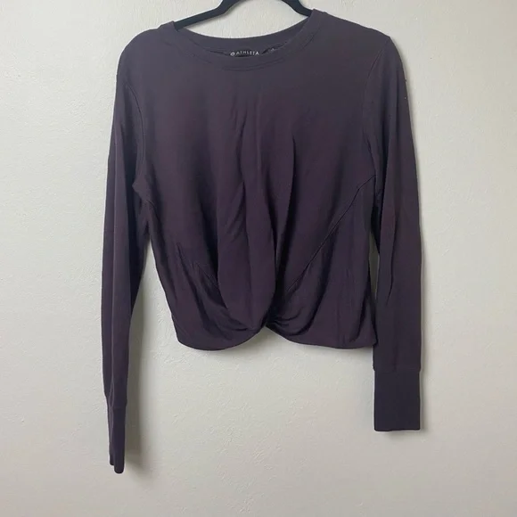 ATHLETA soft twist cropped sweatshirt - Picture 2 of 5